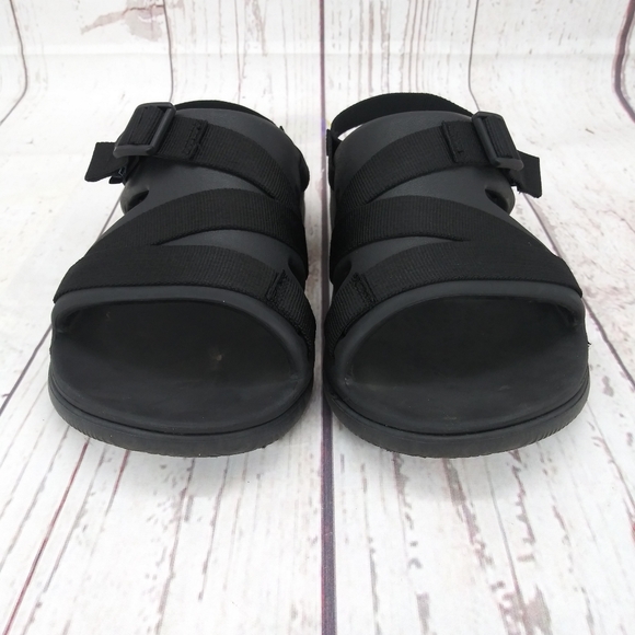 Chaco Sandals Chillos Sport Slingback Flats Black Open Toe Strappy Women's 8 - Picture 3 of 9